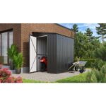 KOVINSKA VRTNA HIŠKA GLOBEL LEANTO 56 ANTRACIT Š145 X G172 X V204 CM - slika 12